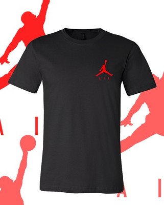 Men's Basketball AIR RED LC MJ Sports T-Shirt  Tee Fast Ship!!