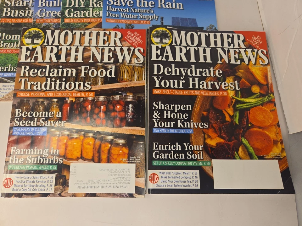 Mother Earth News Magazine Lot of 8 Mixed from 2018 - 2022 Foto 3 de 4