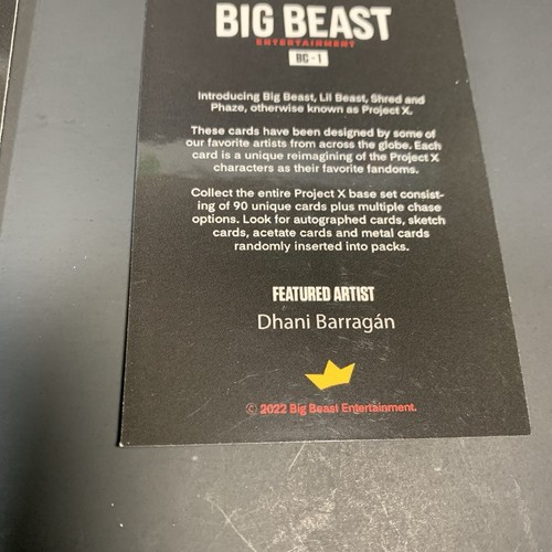 Big Beast Cards Set Of 5 Zombie - Holo Dayne Henry Jr and Luis Figueiredo - Picture 6 of 11