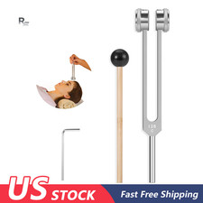 Tuning Fork 128hz With Reflex Hammer for Chakras/Sound Therapy/Healing/Medicine