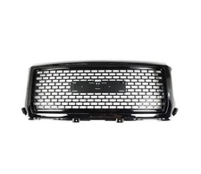 For Gmc Sierra 1500 2014-2015 Abs Glossy Black Honeycomb Front Hood Center Grill