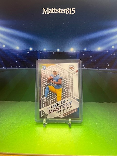 Omarion Hampton 2025 Panini Mosaic Rookie Men Of Mastery #16 LA Chargers Rc