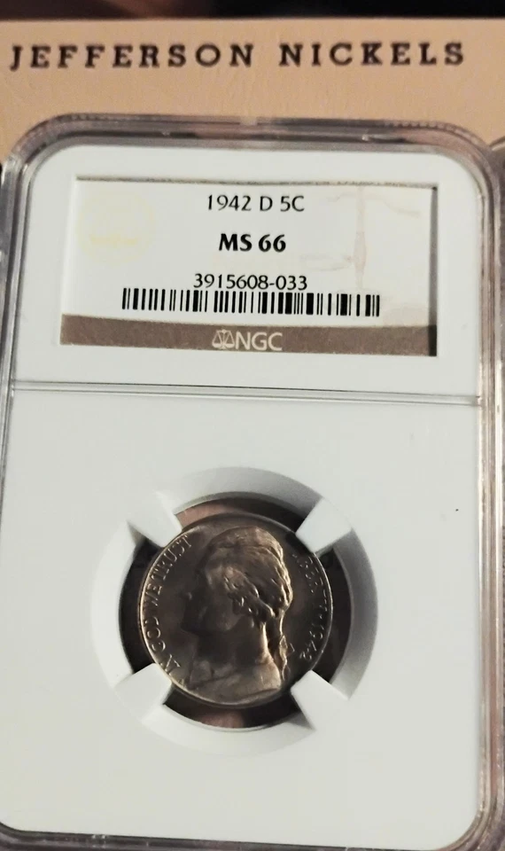 1938-2011 Dansco Jefferson Nickel Album With Proof Only BU Set 210 Set 42 D Cert - Image 3 of 4