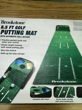 8.5 FeetGolf Putting Green Golf Practice Mat Auto Ball Return Indoor & Outdoor