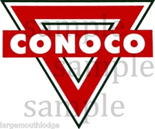 2 INCH CONOCO TRIANGLE DECAL 