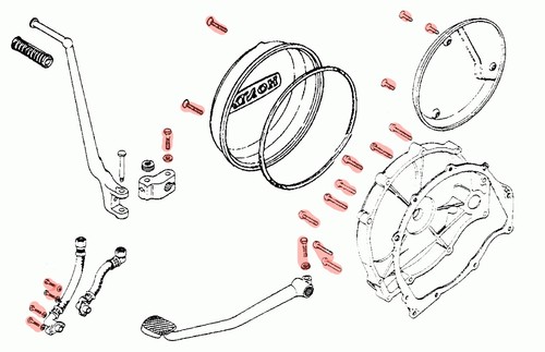Kit de cuatro pernos de motor de acero inoxidable Honda CB750 SOHC- (indique el modelo) - Imagen 3 de 4