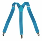 Boys Suspenders Kids Work Elastic Adjustable Solid Straight Clip On Y Back One "