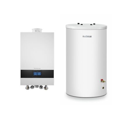 Buderus Gas-Brennwert Logaplus-Paket W22 GB172i.2 25 kW H-Gas Speicher S120 Bedi