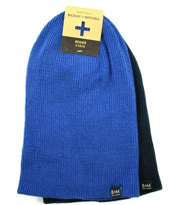 Pack Knit Beanie Stocking Cap Blue 