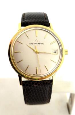 Vintage Solid 18k ETERNA-MATIC Watch Ref 746T Cal 1466U c.1970s
