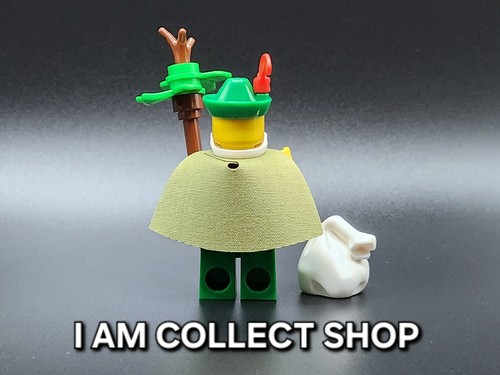 LEGO MINIFIG FORESTMEN FORESTMAN DRUIDE CASTLE AVEC CAPE ET ACCESSOIRES (NEUF) - Imagen 3 de 5