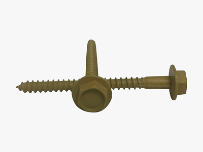 1/4'' 10X3 Hexagon Washer Head Lag Screw w/ Type 17 BHWH14300-XT Pack of 100