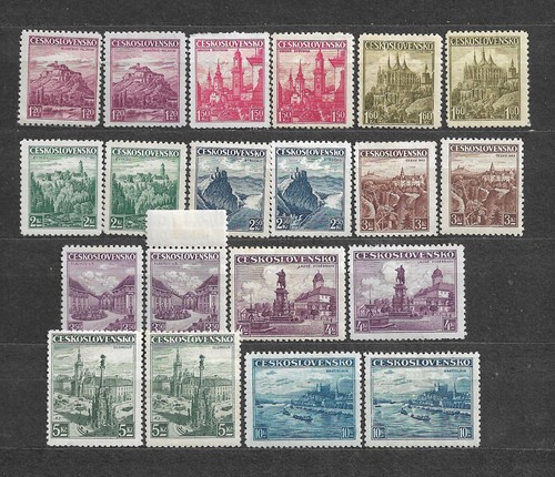 Czechoslovakia, Towns Mi. 351-359