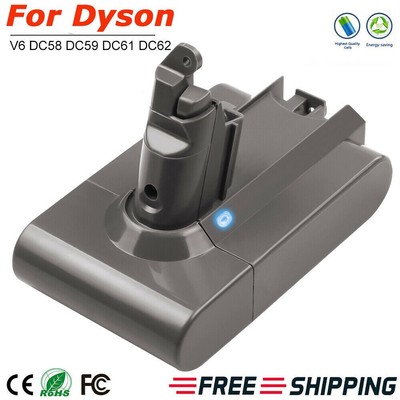 Newest 6.4 Ah For V6 Battery SV03 SV04 SV05 DC58 DC59 DC61 Handheld Animal 21.6V