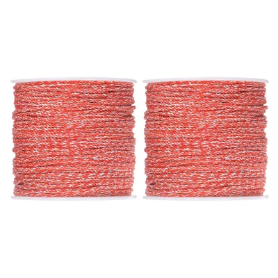 2 Stck. Nylon Auffädeln Kordel 1,2 mm x 40 Yards Armband Knüpfen Schnur
