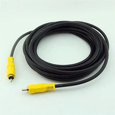 RCA Phono Male to RCA Male Audio Video Connector Adapter Cable for Subwoofer 5m