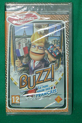 Jeu PSP Buzz Le Plus Malin Des Français - Neuf Sous Blister Scellé - Version Française