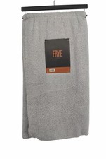New Frye Reversible Sherpa Bluish Gray/White Throw 50 in. X 60 in.