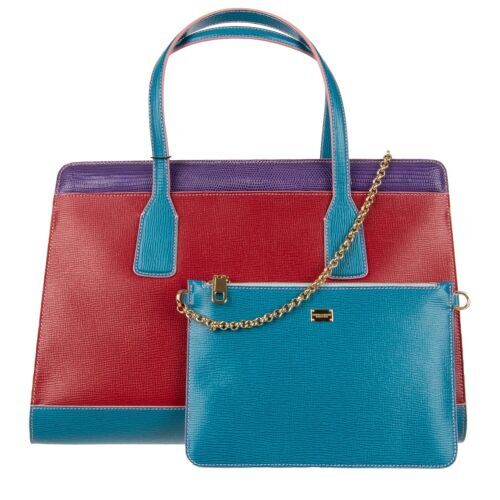 DOLCE & GABBANA Bag Black Leather Miss Escape Shopping Tote DOLCE & GABBANA Bag Black Leather Miss Escape Shopping Tote