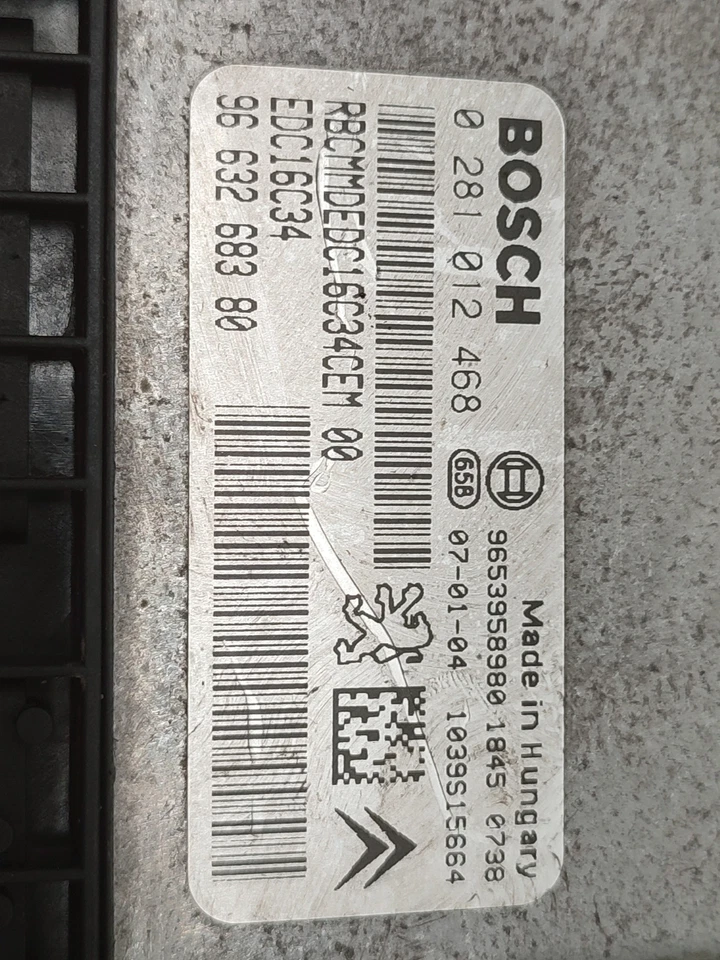 9653958980 CENTRALINA MOTORE / 1880523 PER CITROËN XSARA PICASSO 1.6 16V HDI FAP - Immagine 2 di 4