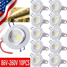 10Pack Dimmable LED Recessed Ceiling Light COB Downlight 7W/9W/12W Spotlight