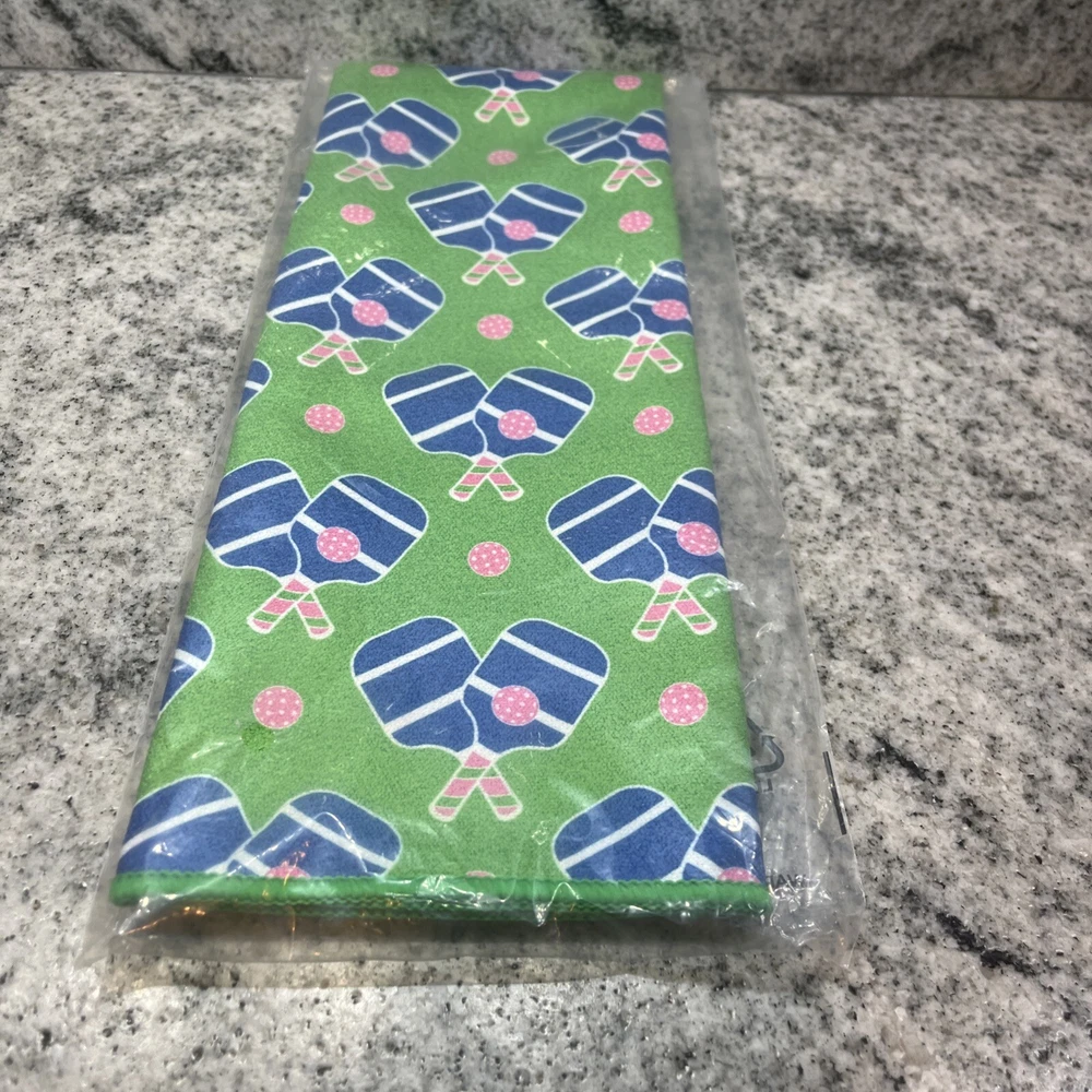 Pickleball Fun Sports Towel Game Paddle Play Sport Gym Towel~NEW
