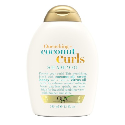 OGX Quenching + Coconut, Curl-Defining Shampoo, Hydrating & Nourishing Curly Hai