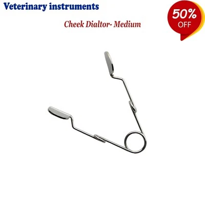 VETERINARY INSTRUMENTS Rabbit & Rodent Cheek Dilators Mouth Opener Gag - Medium - Image 1 of 2