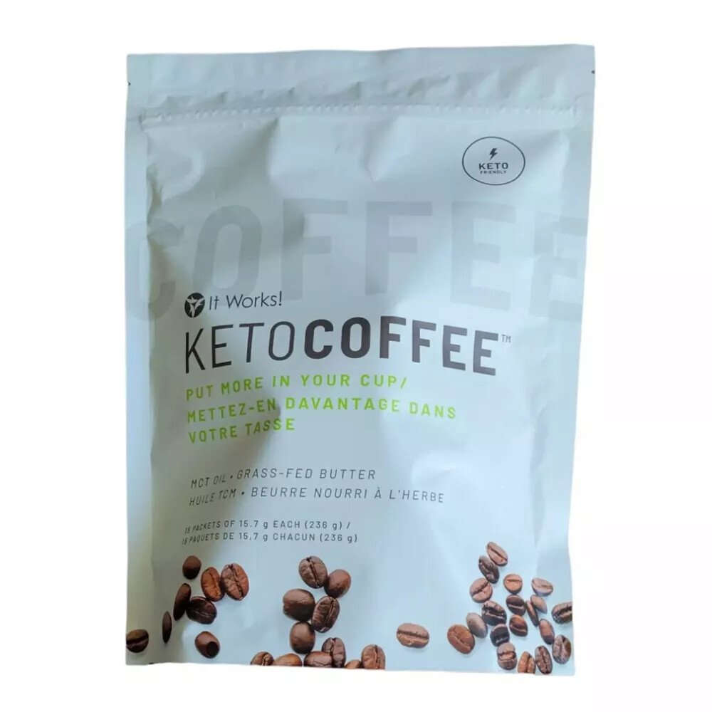 2袋　keto coffee イットワークス　ケトコーヒー Amazon.com : It Works! Keto Coffee® Vanilla Crème – MCTs
