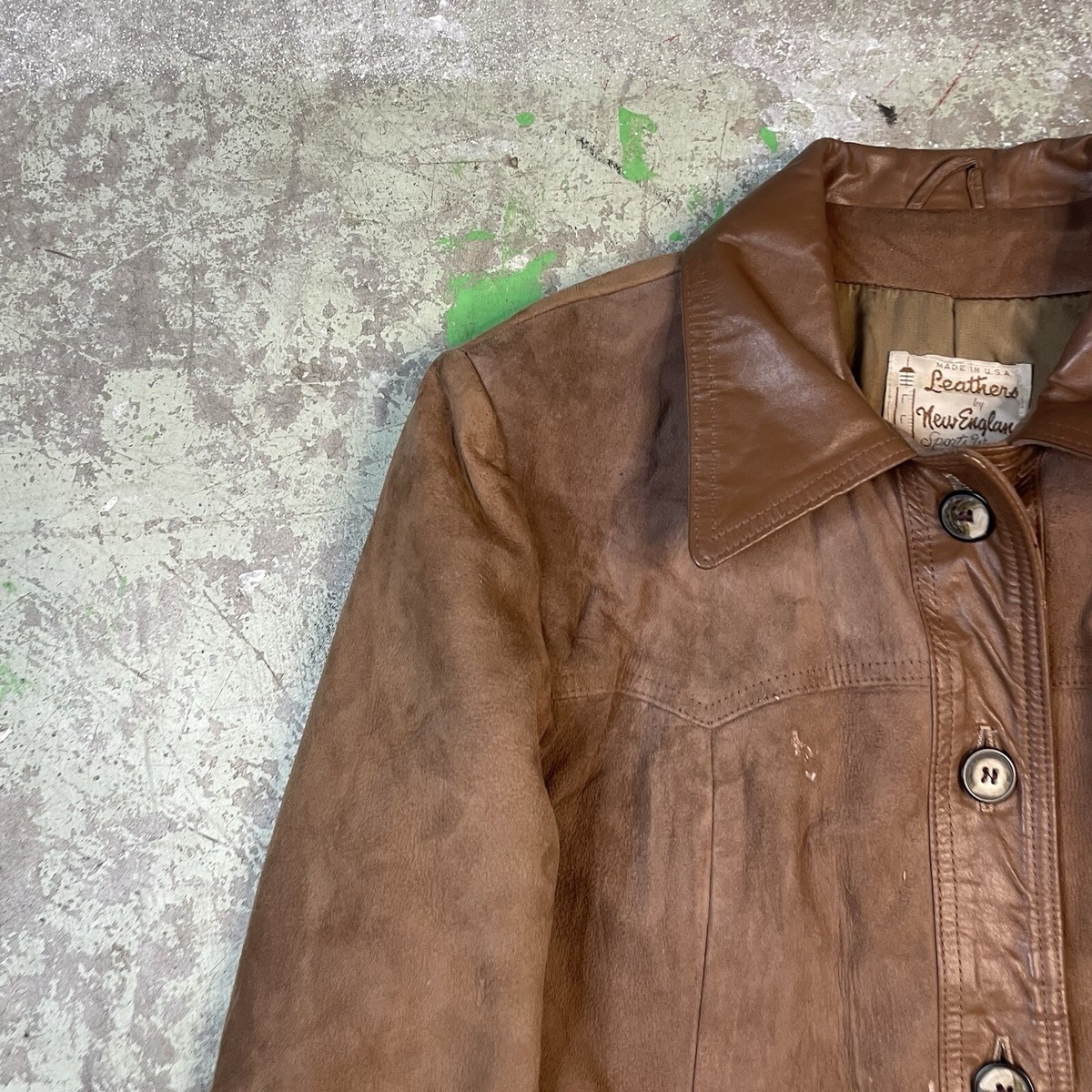 Vintage 70s New England Sportswear Company Suede Leather  display picture 1