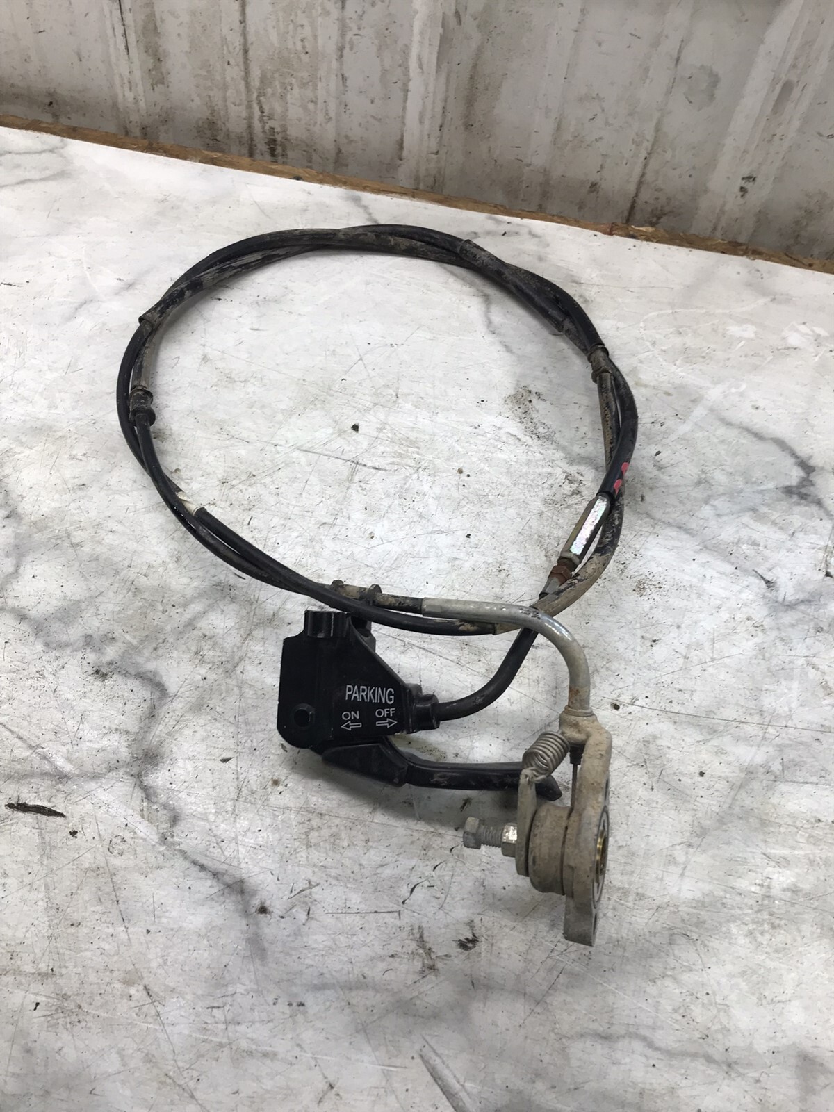 Kawasaki KVF 300 Brute Force Parking Brake Lever Cable Caliper Assembly