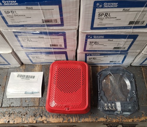 SYSTEM SENSOR SPRL RED WALL MOUNT FIRE ALARM SPEAKER - BRAND NEW - 84 AVAILABLE - Picture 5 of 8