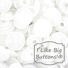 KAM Plastic Snaps: WHITE Size 20/T5-No Sew Snap Buttons DIY Sewing Crafts Button