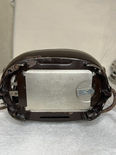 MAGIC MAID CHROME Brown BAKELITE TOASTER SERIES 604 SON CHIEF Vintage MCM Works! - Picture 21 of 24