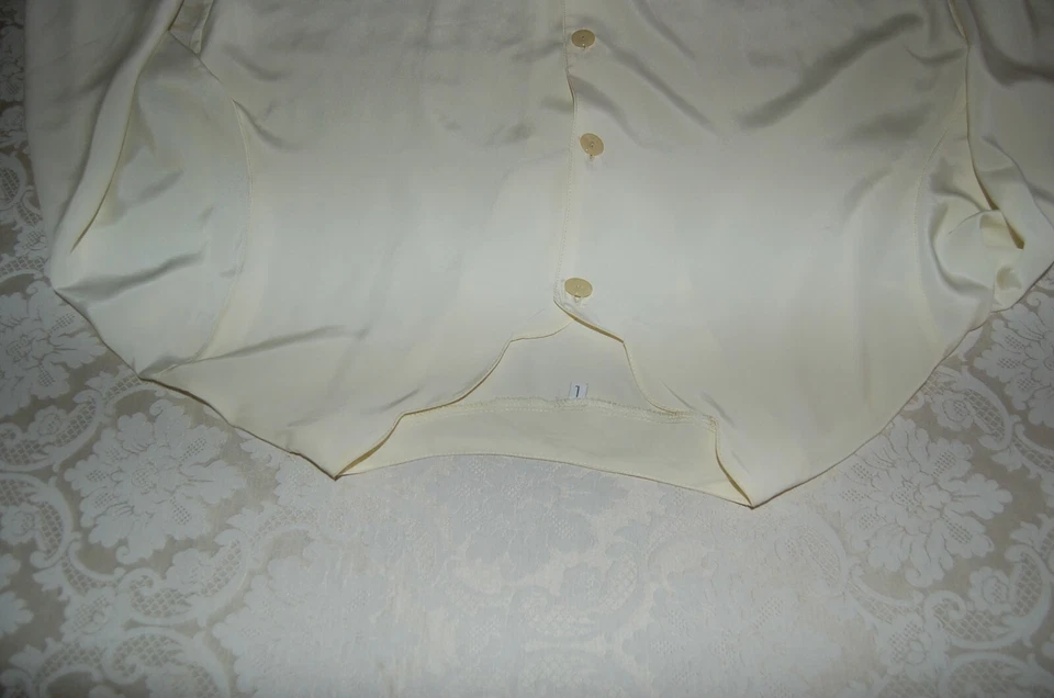 Camicetta donna, Giallo canarino, 100% seta, tg L, usata - Immagine 4 di 4