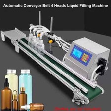 Automatic Conveyor Belt 4 Heads Liquid Filling Machine Bottles Filler 3.2L/1.2L