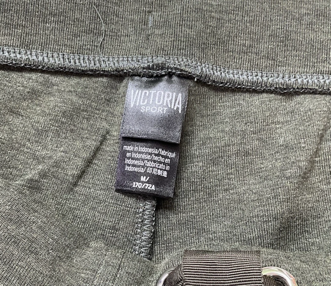 UNDERCOVER Felpa con cappuccio e zip intera Victoria's Secret Sport verde pile nuova con etichette taglia S M