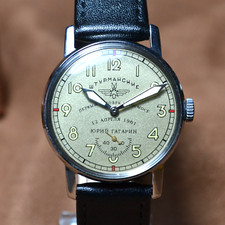 Pobeda Vintage Wristwatch Sturmanskie Soviet Yuri Gagarin Mechanical Watch USSR