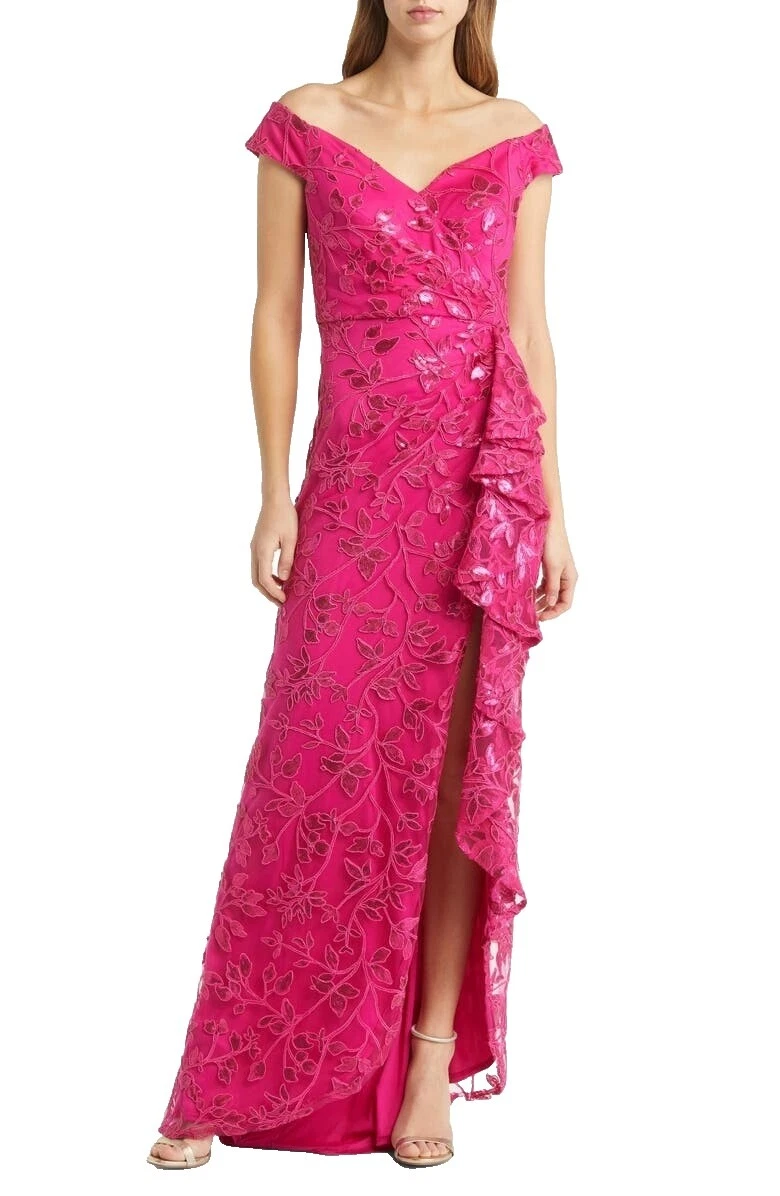 Vestidos de fiesta floral Tadashi Shoji Poliéster para Mujeres