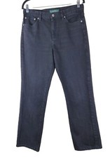 Lauren Ralph Lauren Pants Womens Size 10 Black Denim Jeans Straight Casual