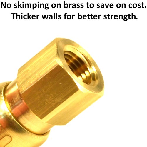 25 Foster Quick Connect 1/4" Female NPT Air Hose Coupler - Milton M Style - Picture 4 of 9