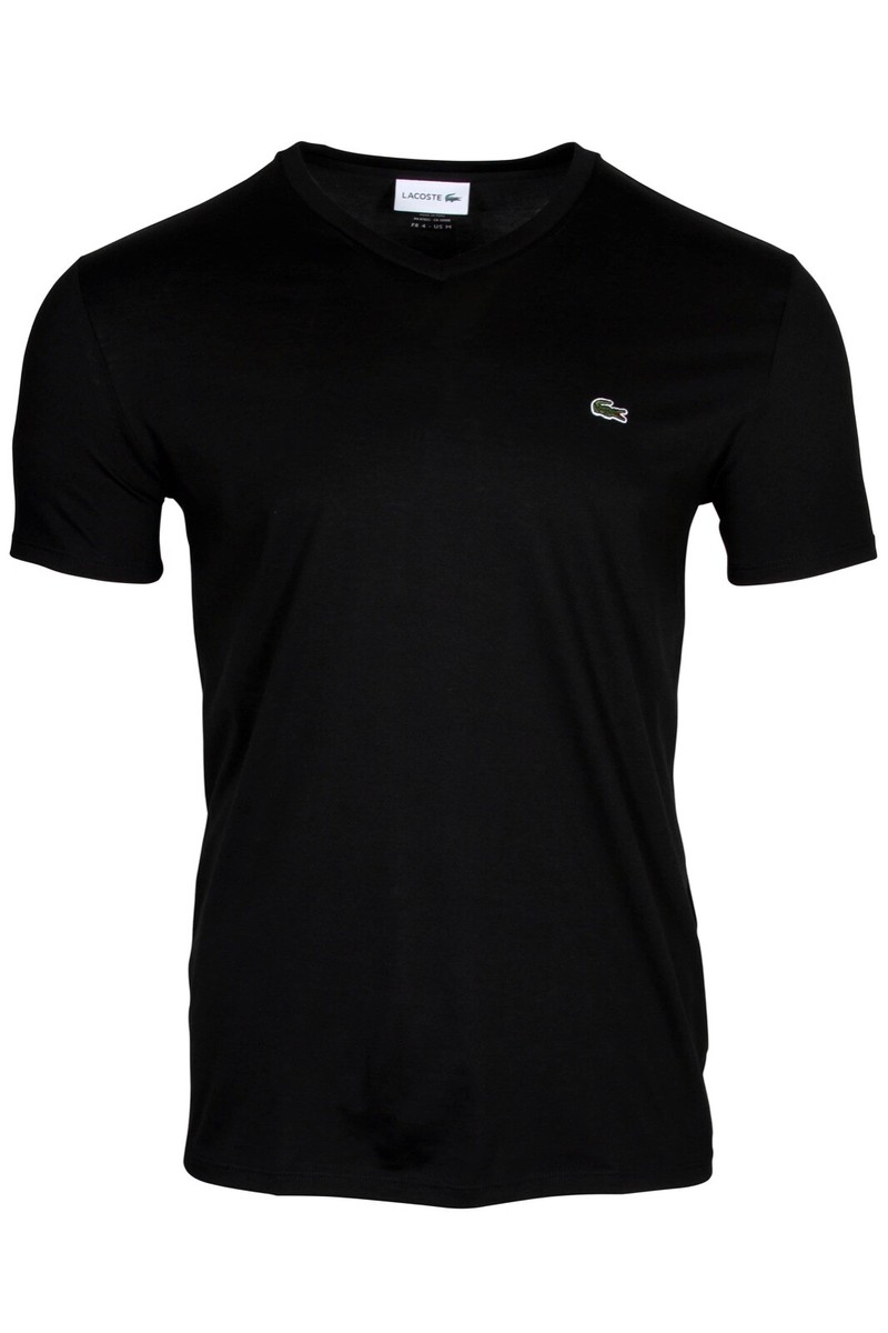 Lacoste| (V-Neck Pima Cotton Jersey T-shirt (TH6710-IX Lacoste Men's V-Neck Pima Cotton Jersey Short Sleeve T-Shirt