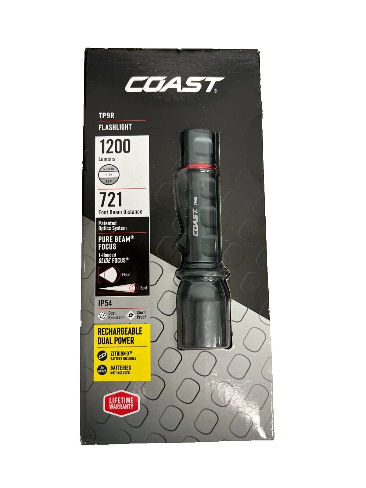 Coast Linternas de Campamento y senderismo con correa para la muñeca