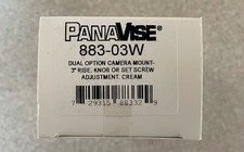 PanaVise 883-03W Dual Option Mount with 3" Rise for CCTV - Cream/White