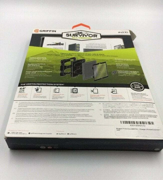  Funda Protectora Todo Terreno Griffin Survivor Funda iPad Azul/Negro   Foto 4 de 4