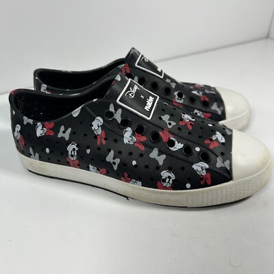 Disney X NATIVE Disney Parks Minnie Mouse Shoes ADULT M5 W7 Black & Red