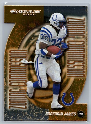 /1000 2000 Donruss - Zoning Commission #ZC-8 Edgerrin James - HOF MN-MT
