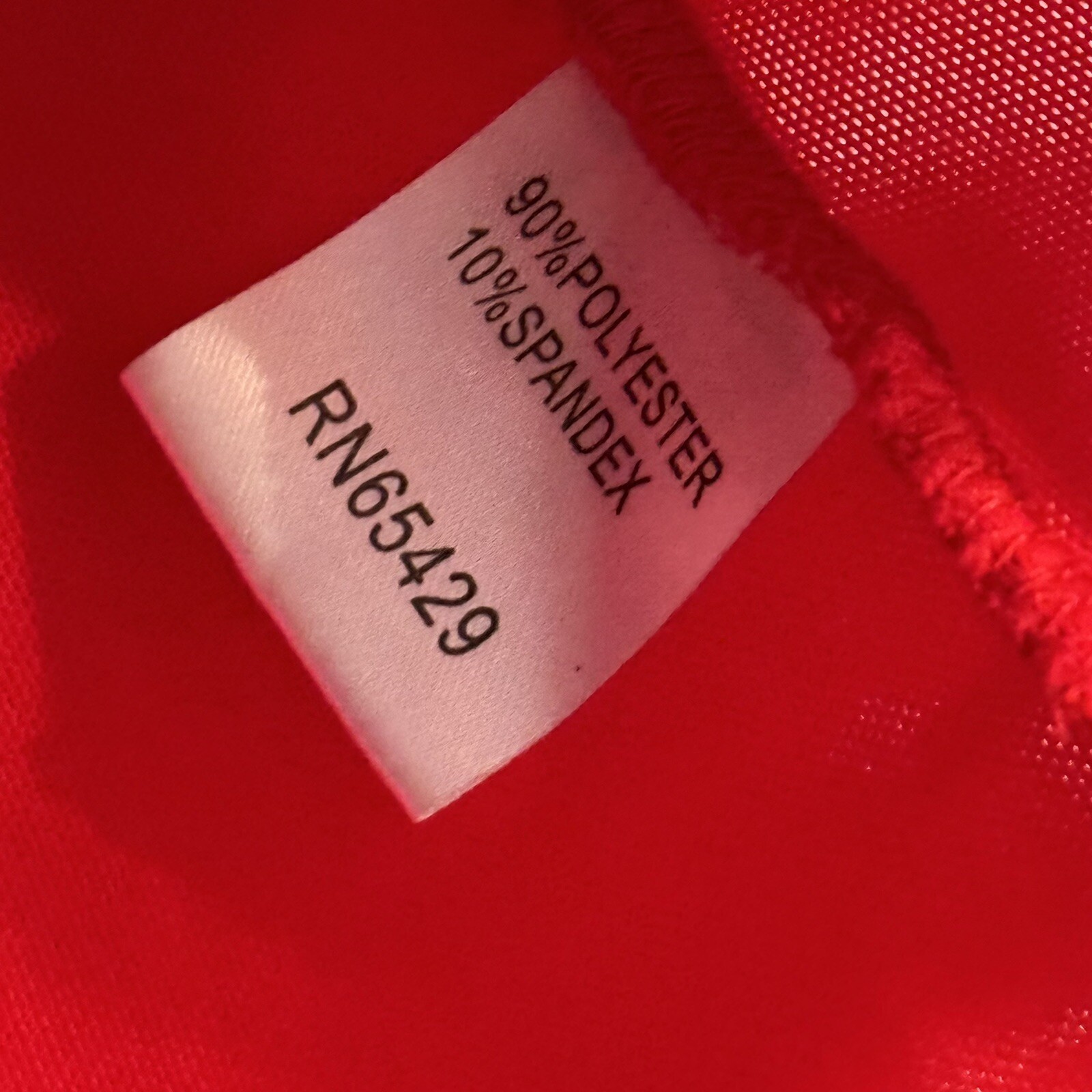 Tesoro Moda Shirt Size Small Red Stretch Top Long Sleeves Women Shirt