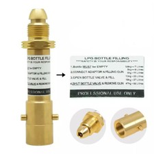 REFILL GAS BOTTLE UK Bayonet LPG Filler CYLINDER SWIVEL ADAPTER RV MOTORHOME