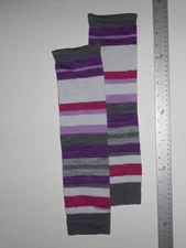 SMARTWOOL Arm Warmers Unisex S/M Grays Pinks Purples Lt Wt No Padding